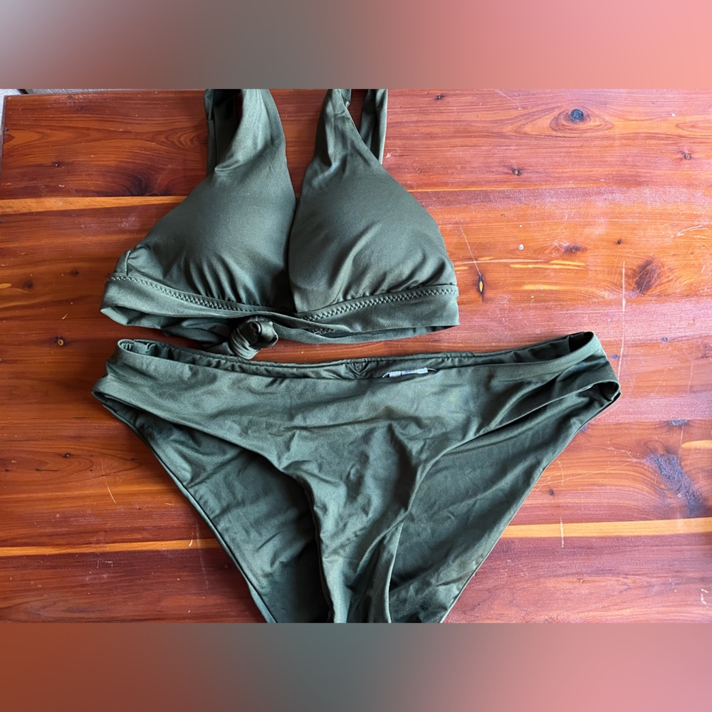 Navy green Becca bikini size Medium